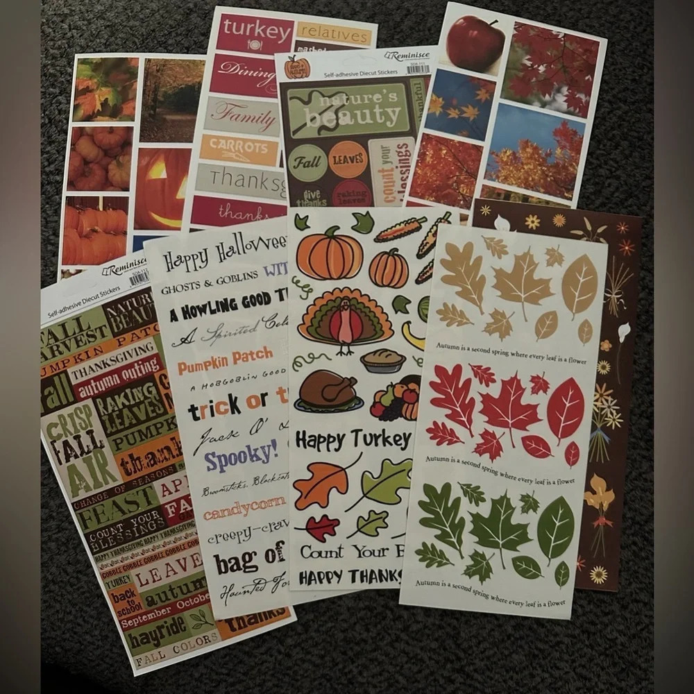 scrapbook sticker lot